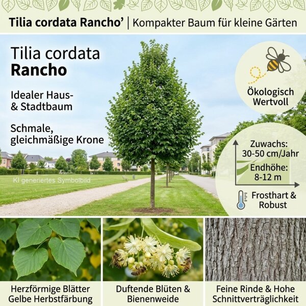 Kleinkronige Winterlinde Rancho - Tilia cordata Rancho