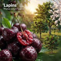 Süßkirsche Lapins - Prunus avium Lapins  Hochstamm, Stammumfang 7-8 cm, wurzelnackt