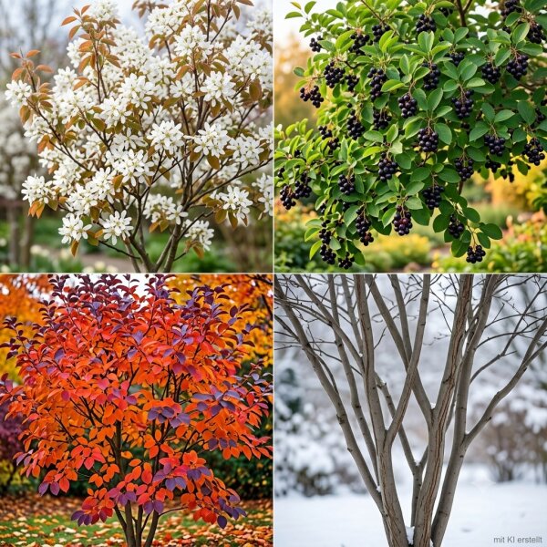 Essbare Felsenbirne Ballerina - Amelanchier laevis - Ballerina-